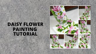 DAISY FLOWER PAINTING TUTORIAL | Step By Step | Relaxing | Aressa1 | 2020