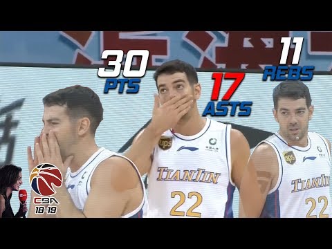 Taylor Rochestie 30 Pts 17 Asts 11 Rebs Full Highlights vs 广州 (23.10.18) Triple Double! [1080p]