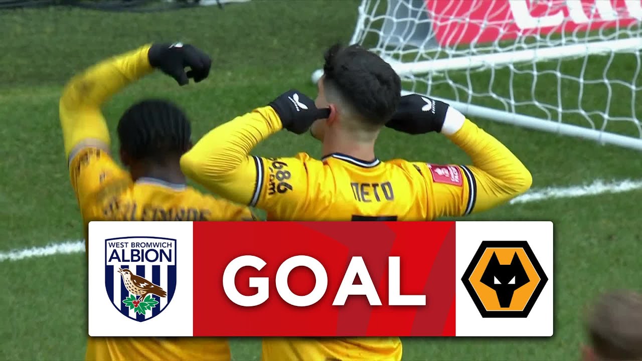 GOAL | Neto | West Brom 0-1 Wolves | Fourth Round | Emirates FA Cup ...