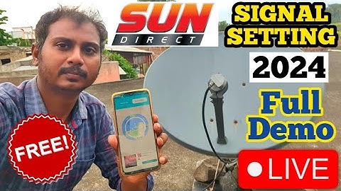 Sun direct signal setting mobile app | free dth signal setup | satellite finder android app 2024