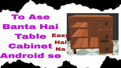 Prisma 3D : Modelling a low poly Table Cabinet