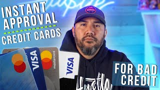 5 Credit cards to rebuild your credit - INSTANT APPROVAL! by Currency Counts 7,193 views 1 year ago 2 minutes, 23 seconds