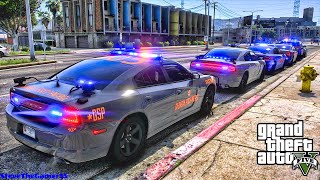 Playing GTA 5 As A POLICE OFFICER Highway Patrol| GSP 505|| GTA 5 Lspdfr Mod| 4K