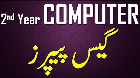 2nd YEAR COMPUTER | GUESS PAPERS | SPECIAL EXAMS 2020 | 100% SUCCESS | Download from Description