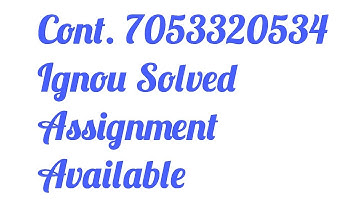 MPA 14 Ignou Solved Assignment