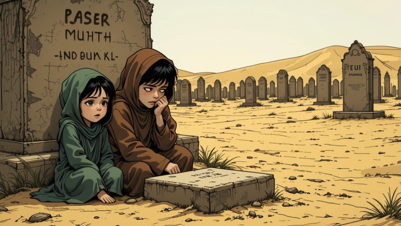 قصة طفلان ماتت أمّهما، وطردتهما زوجة أبيهم من البيت، فعادت إليهما أمّهما من تحت التراب