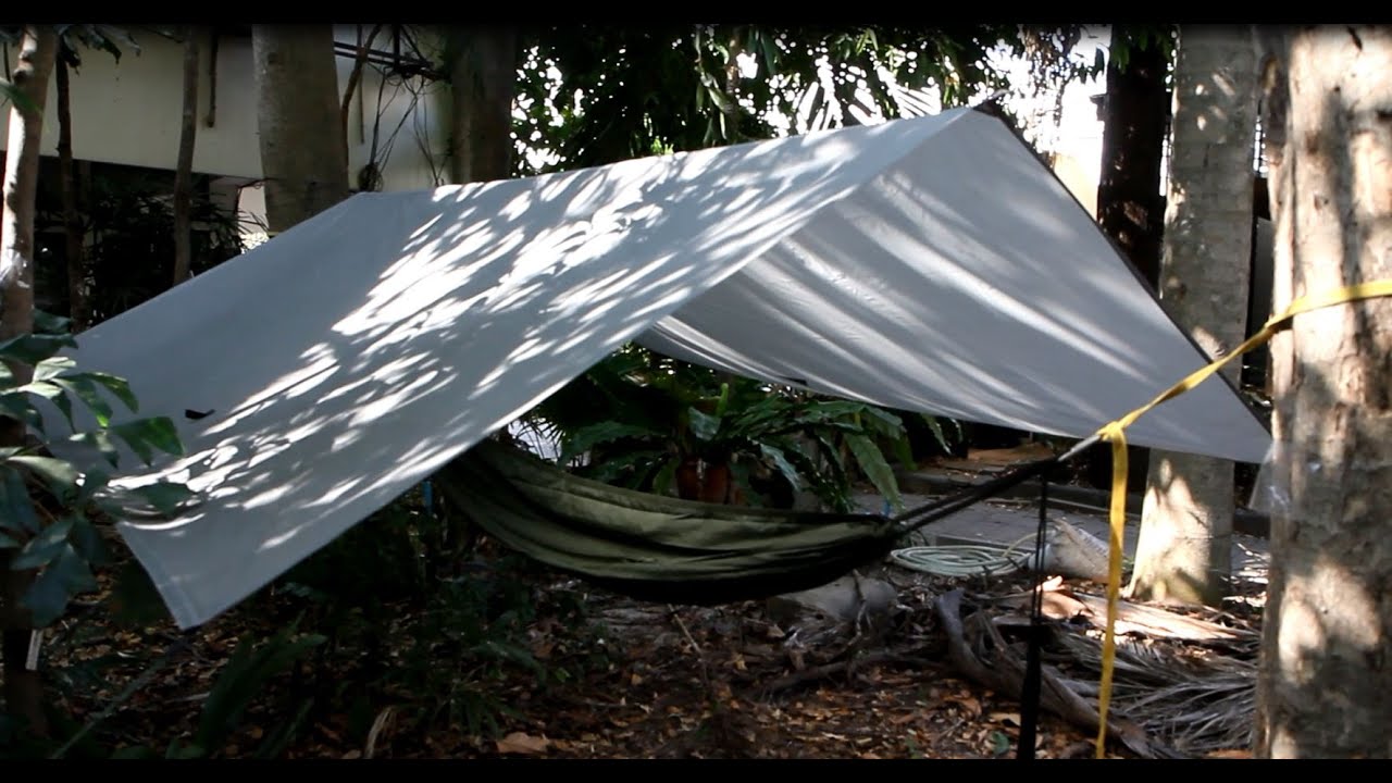 การกางฟลายชีทและผูกเปลเดินป่า - ชัชชัย ตันตสิรินทร์