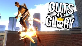 Guts and Glory - Rocket Chair Olympics! - Let's Play Guts and Glory Funny Moments Gameplay