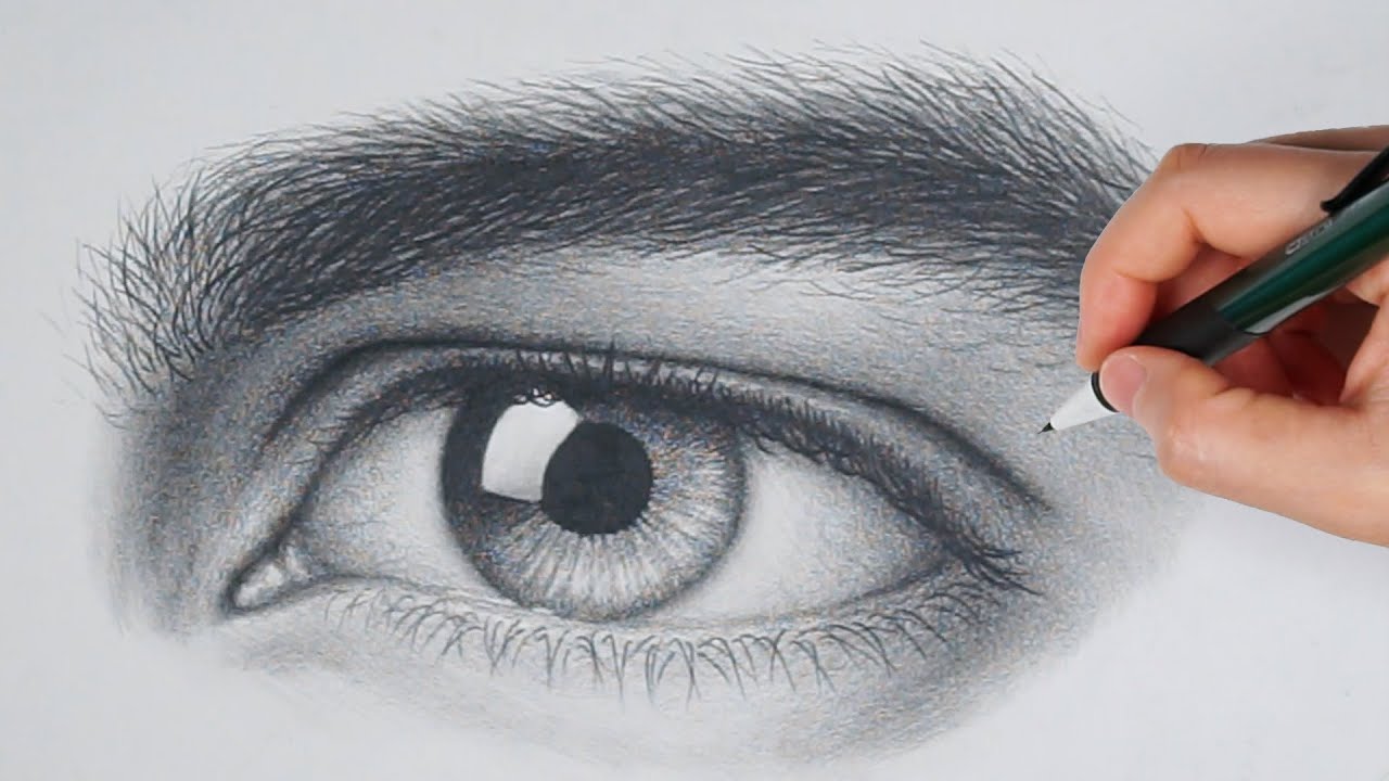 How To Draw A Realistic Eye - Youtube