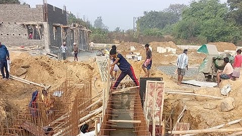 RAILWAYTSS ♨️ POWER TRANSFORMER PADESTAL CASTING 🛑 HEAVY FOUNDATION🏗️ USING VIBRATOR LAYER BY LAYER