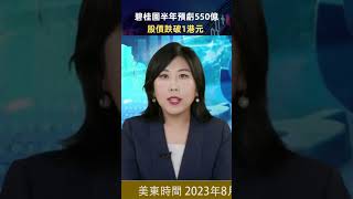 中國最大房企碧桂園半年預虧550億，股價跌破1港元【財經短視頻】 #shorts