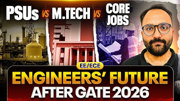 PSUs vs M.Tech vs Core Jobs : Best Career Path After GATE 2026 for EE / ECE
