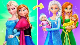 Elsa and Anna with Their Babies \/ 34 Frozen DIYs