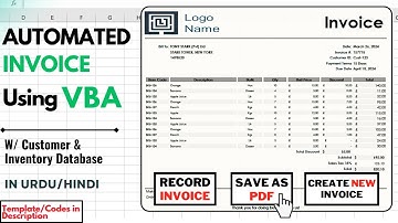 Excel VBA Tutorial: Create Automated Invoices with Customer & Inventory Database