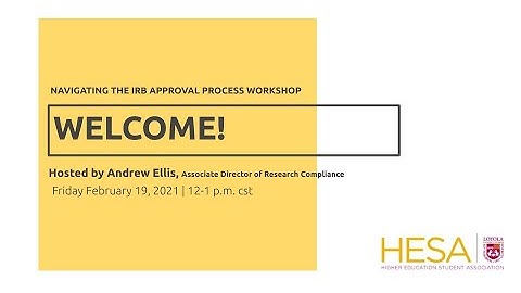 Navigating the IRB Approval Process (Feb.  2021)