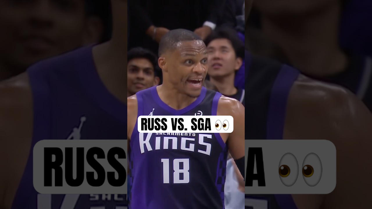 Russ talking after the foul on SGA 🗣️
