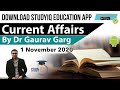 November Current Affairs 2020 in Hindi - 1 November Current Affairs by Dr Gaurav Garg DEMO VIDEO
