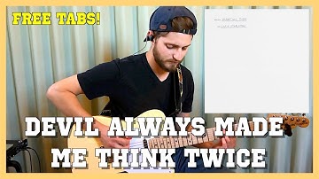 DEVIL ALWAYS MADE ME THINK TWICE - CHRIS STAPLETON | FREE TABS | GUITAR COVER