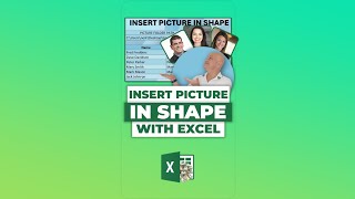 How To Insert A Picture In A Shape With Excel VBA #SHORTS