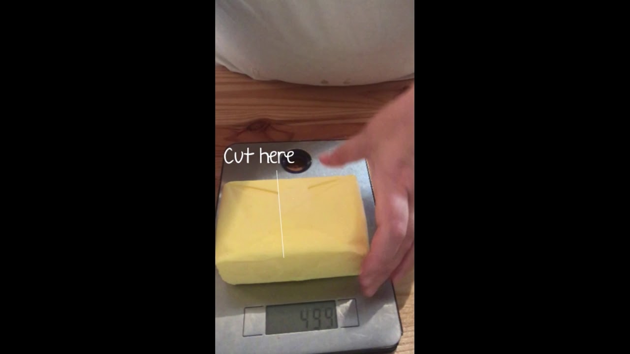 Quick Tip To Measure 250g Butter From 500g Block Without A Scale YouTube Quick Tip To Measure 250g Butter From 500g Block Without A Scale YouTube