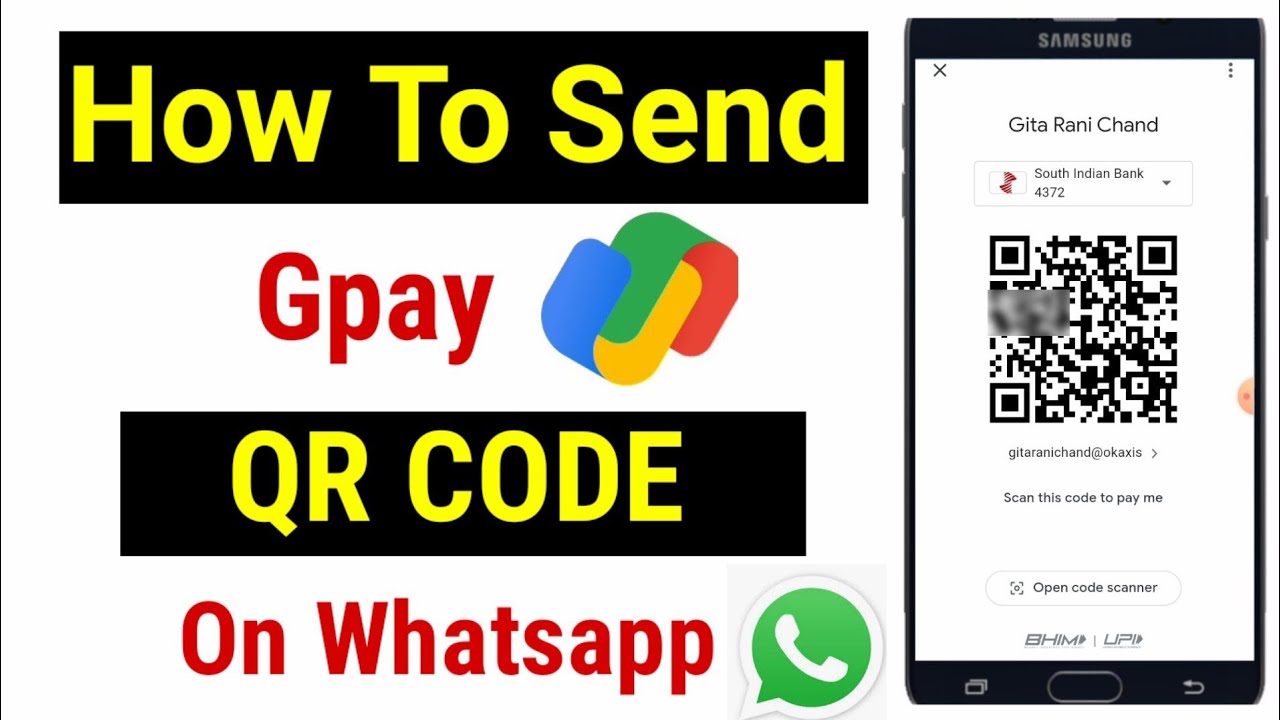 How To Share QR Send Gpay QR Code On Whatsapp Business Google Pay how-to-share-qr-send-gpay-qr-code-on-whatsapp-business-google-pay