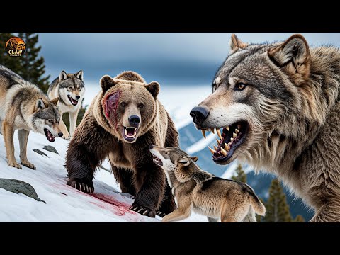 The Deadly Clash: Wolf vs Grizzly Bear | Wild Alaska | Nature Animal Documentary