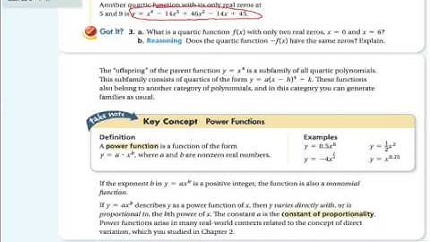 5-9 Notes on Transforming Polynomial Functions