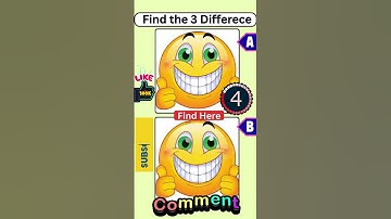 Only Geniuses Can Find the 3 Different! 🧠🌟 #shorts #brainteasers