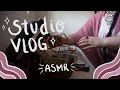 Studio Vlog 🌸 Packing Orders, ASMR henna making , brewing tea &amp; mini Life Update