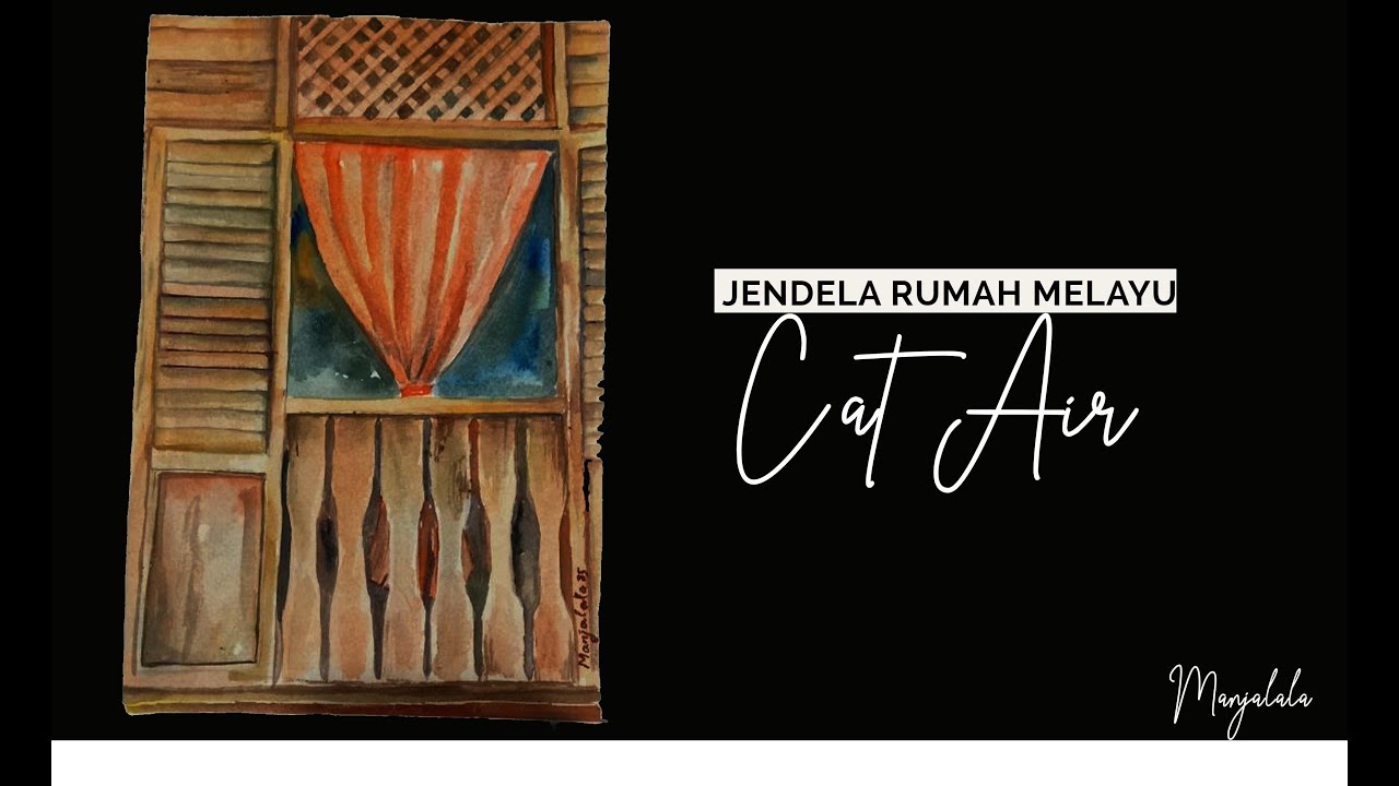  jendela  rumah  watercolour YouTube