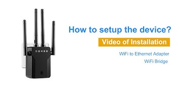 wifi to ethernet adapter setup video ,how to setup wifi to ethernet adater
