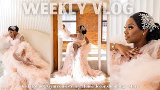 VLOG! BRIDAL PHOTOSHOOT + WORKING OUT CONSISTENTLY + HOMESENSE SHOPPING + MORE | CHEV B VLOGS.