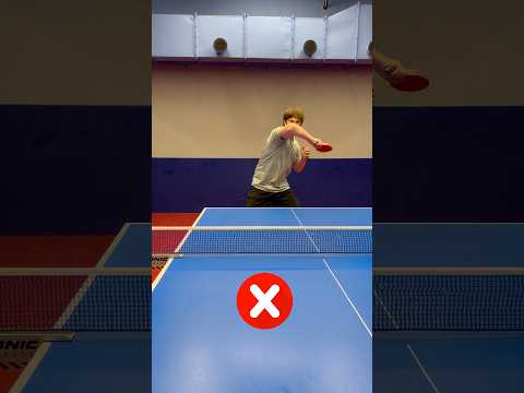 Ошибка в топсе справа/Mistake in the forehand topspin#настольныйтеннис #tabletennis