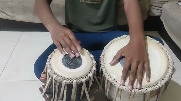 Brother playing "Dha tith Dh ge kayeda” ...