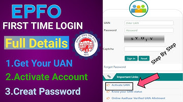 EPFO First time login kaise kare | UAN Activation EPF passbook check create EPF password #epfo #epf