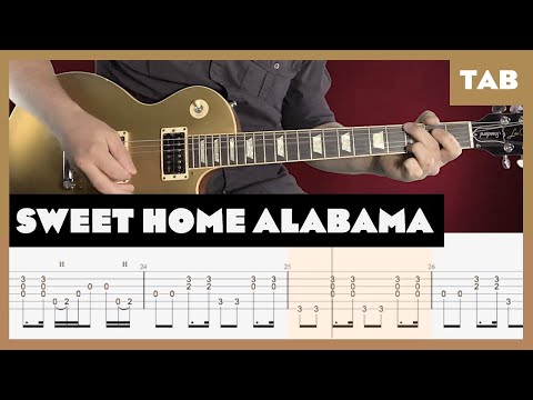 Sweet Home Alabama Lynyrd Skynyrd Cover | Guitar Tab | Lesson | Tutorial