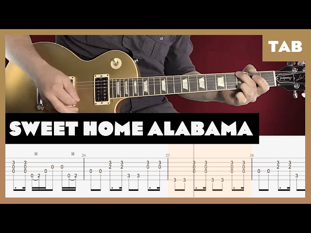 Lynyrd Skynyrd - Sweet Home Alabama - Guitar Tab | Lesson | Cover | Tutorial class=