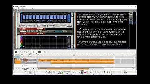 Reason 10 Korde & XSOSC Retro A Arranger
