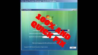 how to fix press F12 to find bootable media error in vista. virtualbox
