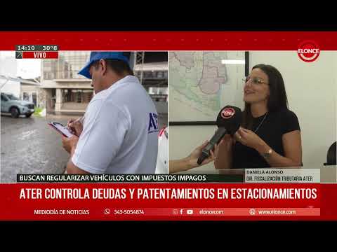 ATER controla deudas y patentamientos en estacionamientos - 30/01/25