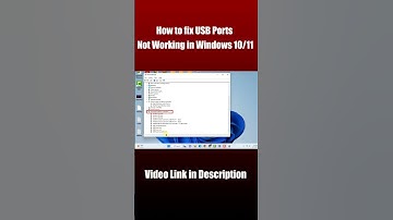 How to Fix USB Ports Not Working in Windows 10/11 | Troubleshooting Guide