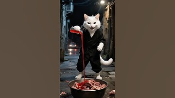 ❤️Mèo cam giải cứu những chú chó.. #viralshort #meow #aicartn #catshorts