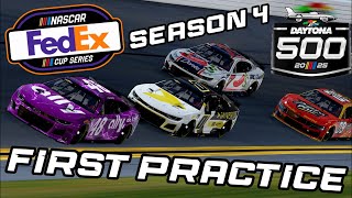NASCAR iRacing FedEx Cup Series S4 Daytona 500 Opening Practice LIVE