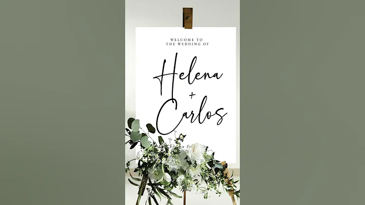 Minimalist Wedding Welcome Sign Template, Welcome to Our Wedding Sign, Editable Signage