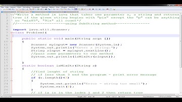 Problem 1 - Saturday Tutorial - Using Substring Method -Java Tutorial