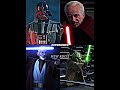 Obi-Wan and Darth Vader VS Yoda and Darth Sidious