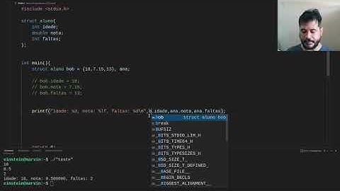 structs - Linguagem C