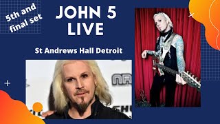 Fifth and Final Set - John 5 Live, St Andrews Hall Detroit Michigan Feb 13 2020 with Queensryche