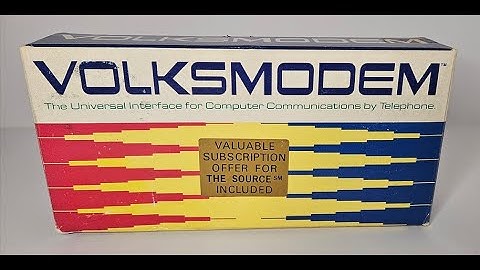 Testing Old Modems - Volksmodem - 300 Baud!  NO PLUG!  Battery operated!