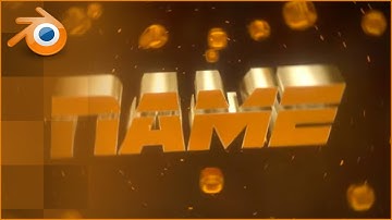 FREE Orange 3D Intro Template | Blender ONLY! with Tutorial!